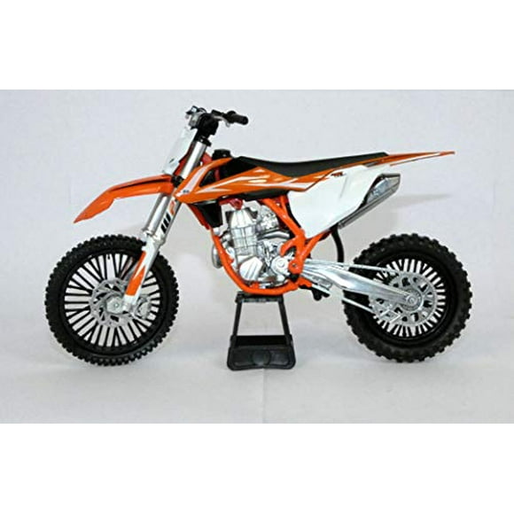 New Ray KTM 450 SX-F Dirt Bike Orange and White Motorcycle Model 1/10 57943