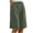 Army Green, variant on Womens Cotton Linen Bermuda Shorts Wide Leg Knee Length Summer Casual Long Shorts High Waisted Drawstring Shorts with Pockets(Coffee,L)