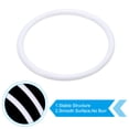 thumbnail image 3 of Uxcell 3.3 Inch Dream Catcher Rings, 30 Pcs Plastic Macrame Wreath Floral Round Ring Hoop, White, 3 of 6