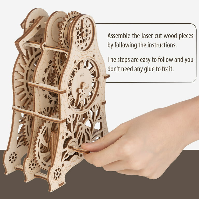 Canopus 3D Wooden Jigsaw Puzzle, Magic Clock DIY Model Kit