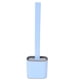 thumbnail image 4 of Escobilla de baño con juego de base, cepillo de limpieza de inodoro de mango largo para suministros de baño domésticos, color azul, 4 of 14