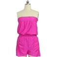 thumbnail image 3 of Women's Strapless Off Shoulder Printed Beachwear Short Rompers Jumpsuits, 3 of 4