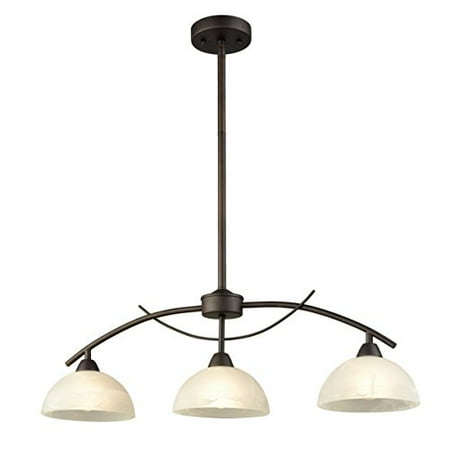 Green Glass Pendant Light Fixtures Dazhuan Vintage Frosted Glass Shade Pendant 3-Lights Chandelier Hanging Ceiling Lighting Fixtures ()