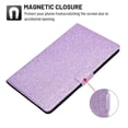 thumbnail image 3 of Galaxy Tab S6 Lite 10.4 2020 Case, Dteck Glitter Sparkle PU Leather Folio Case Multi-angle Viewing Stand Protective Cover with Card Slots for Samsung Galaxy Tab S6 Lite Model SM-P610 P615, Purple, 3 of 6