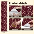 thumbnail image 5 of Peel and Stick Wallpaper 23.6in x 9.8ft White Floral Branches Burgundy Contact Paper Vinyl Waterproof Self Adhesive Wall Paper for Bedroom Shelf Cabinet Renter Friendly, 5 of 8