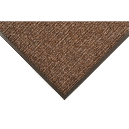NoTrax 109 Brush Step Entrance Mat, for Lobbies and Indoor Entranceways, 3' Width x 5' Length x 3/8" Thickness, Brown
