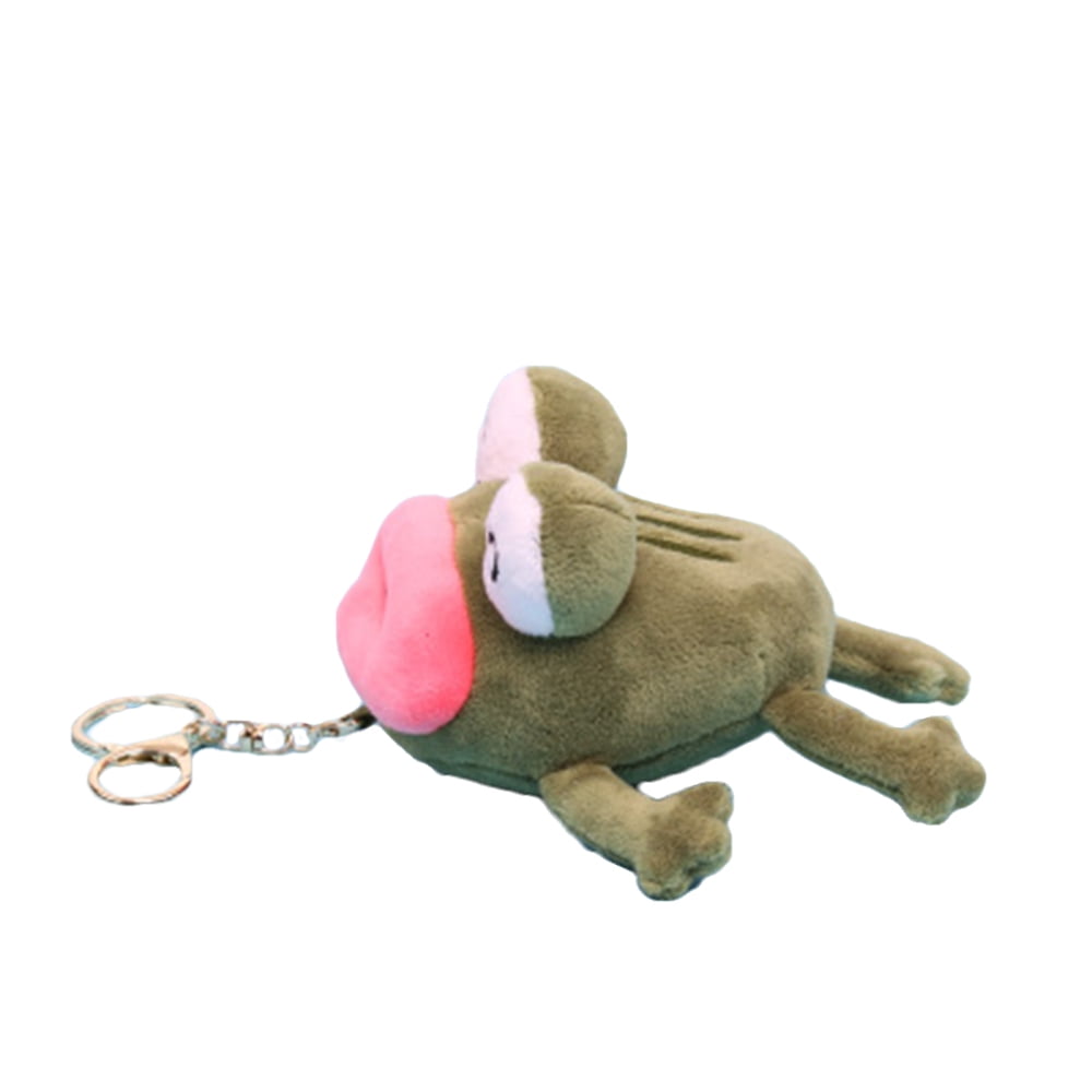 Sunisery Big Mouth Frog Plush Doll Plush Animal Keychain Pendant