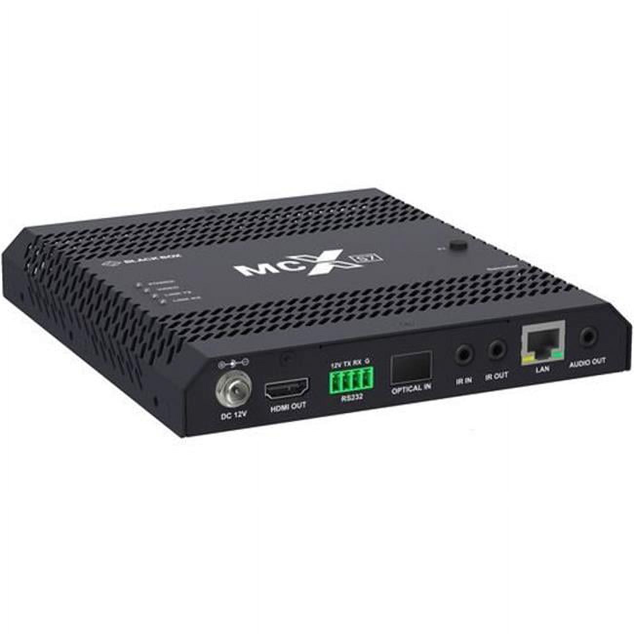 Black Box MCX S7 4K60 Network AV Decoder, HDCP 2.2, HDMI 2.0, 10-GbE Fiber
