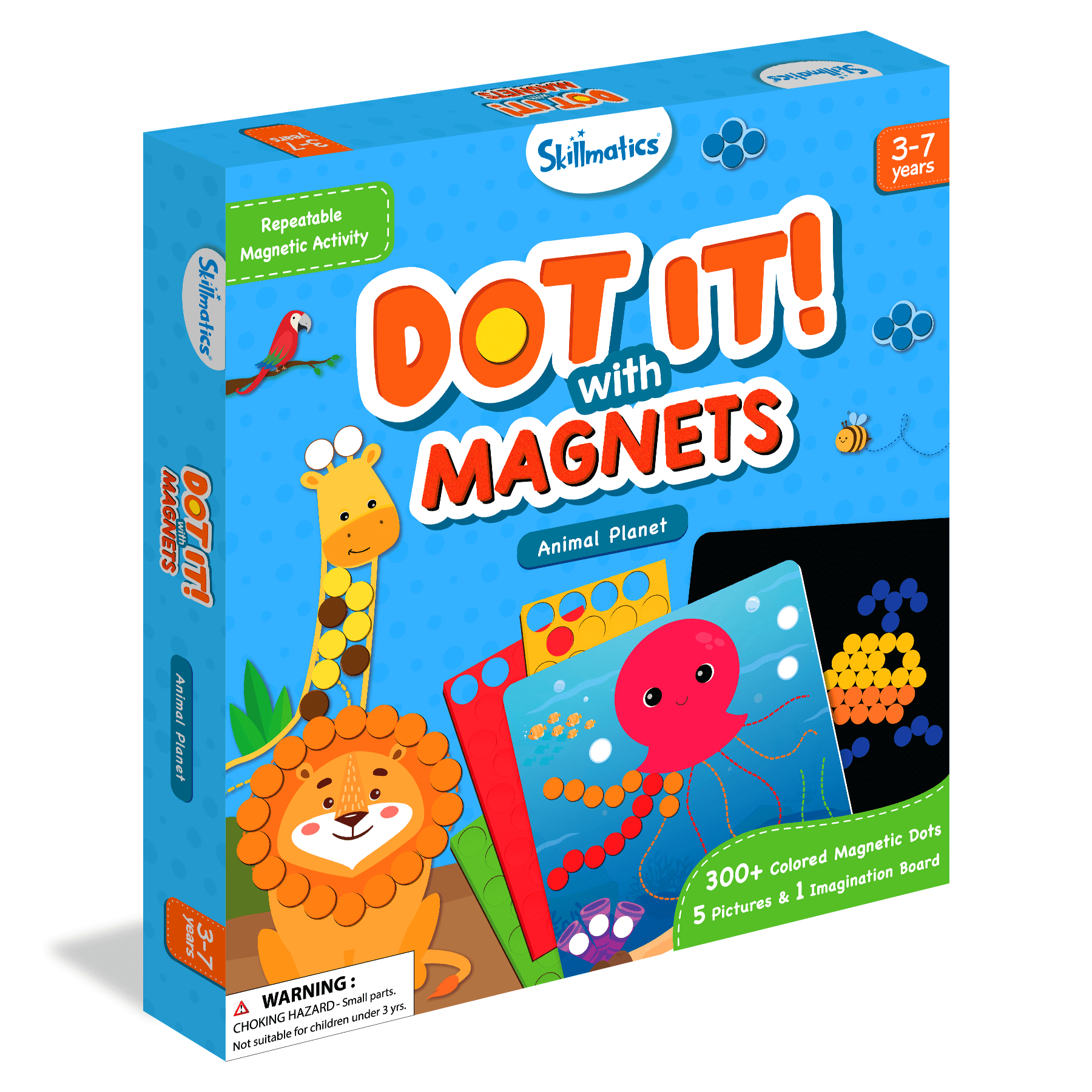 Skillmatics Art Activity - Dot It with Magnets Animals, No Mess Repeatable Art for Kids Ages 4-7