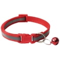 thumbnail image 2 of Empreinte de 2 Paquets et Collier Réfléchissant pour Chat avec Cloche de Base Chien Collier pour Chat Boucle Réglable en Polyester Collier Ou Ceintures de Sécurité pour Chien, 2 of 3