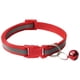 thumbnail image 2 of Paquete de 2 huellas y collar reflectante para gatos con cascabel Collar básico para perros y gatos Hebilla Collar ajustable de poliéster para perros y gatos o cinturones de seguridad Ormromra WMZL-635-7, 2 of 3