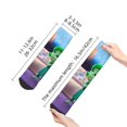 thumbnail image 4 of Zufioo inside out 2 Print 30cm Adult Socks, Contrast Color Straight Socks Sports Socks - Moisture Wicking, High Elasticity, Unisex, 4 of 7