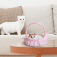 thumbnail image 3 of ToysYGift Plush Toys Cat for Kids Simulation Animals Toy Will Call The Doll Toy Kids Birthday Party Gifts Stuffed Toys for Kids with Leash Easter Christmas Birthday Gift for Toddlers Kids, 3 of 4