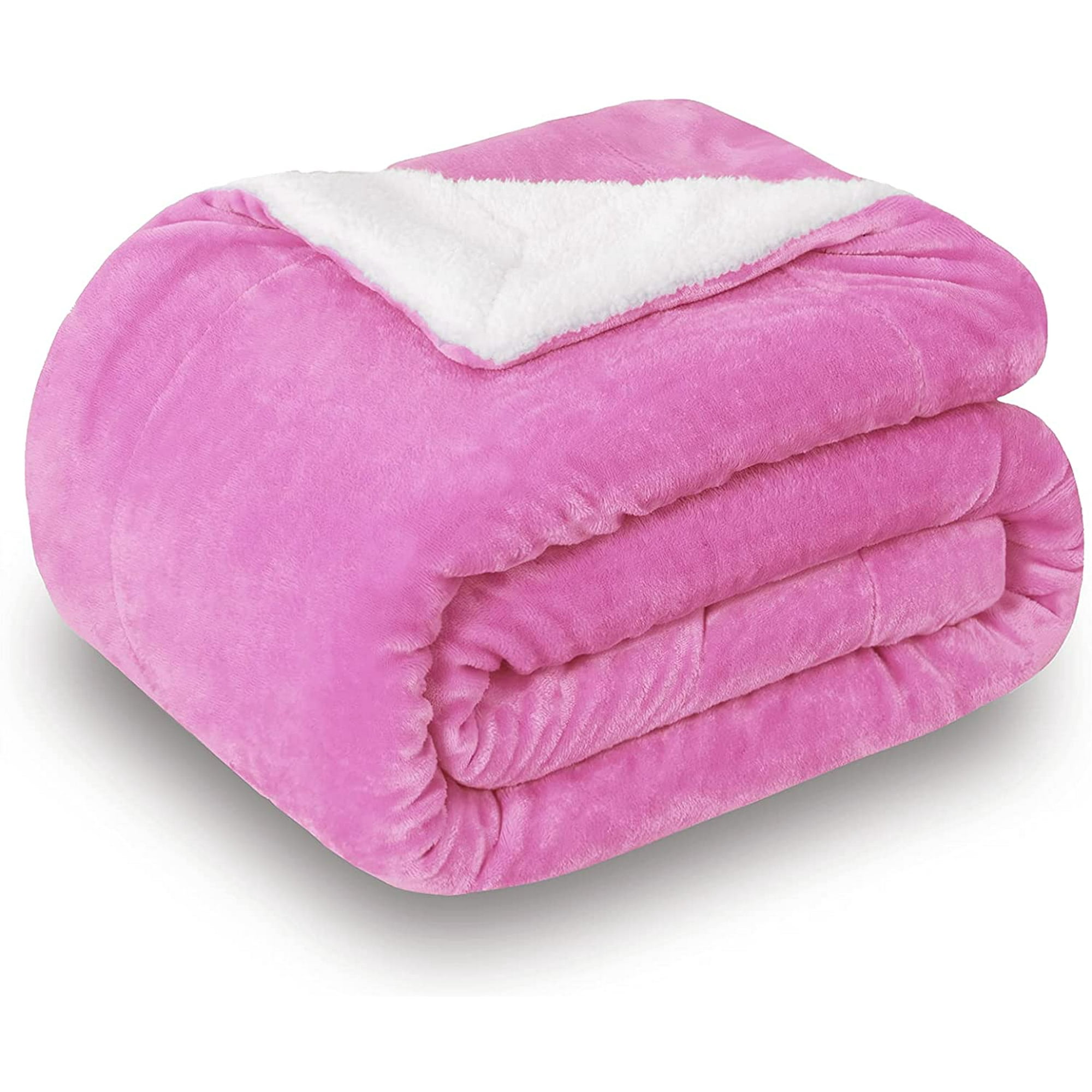 Sherpa plush throw blanket sale