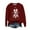 Wine, variant on Feancey Plus Size Christmas Sweatshirts for Women Holiday Novelty Print Crewneck Pullover Lightweight Long Sleeve Loose Sweatshirt Fashion Gift Ideas Green 5XL