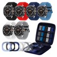 thumbnail image 1 of Pack de 6 correas de reloj de silicona marina para Samsung Galaxy de 47 mm, 1 of 7