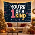 thumbnail image 3 of Chalkboard You'Re Letters with Sketchy Numeral Right Kind, Mystical Fantasy for Space Lovers, Galaxy Room Decor, Valentine'S Day Gift, Tapestry Wall Hanging for Bedroom and Dorm, 3 of 7