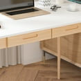 thumbnail image 7 of OXYLIFE Computer Writing Desk with 2 Drawers, Laptop Table Study Desk for Home Office,White, 7 of 7