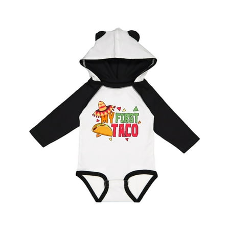 

Inktastic My First Taco for Cinco De Mayo Gift Baby Boy or Baby Girl Long Sleeve Bodysuit
