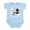 Sky Blue, variant on CafePress - Grand Piano Notes Infant Bodysuit - Baby Light Bodysuit, Size Newborn - 24 Months