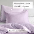 thumbnail image 3 of Regency Heights Twin/Twin-XL Comforter Sets, Reversible 2 Piece Extra Soft Dorm Bedding Set, Chambray Print Purple Comforter Bed Set with Pillow Shams, 3 of 11