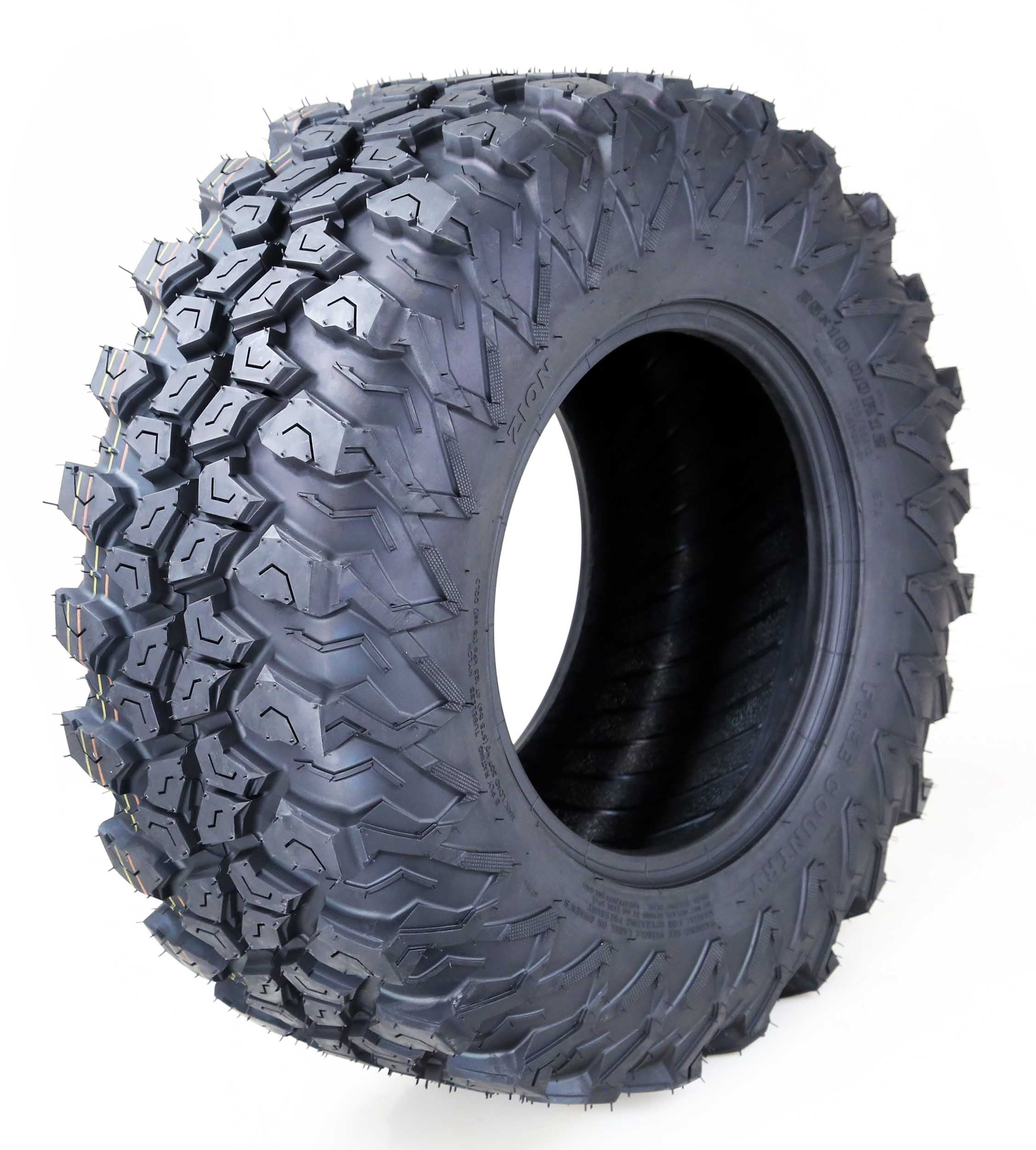 FREE COUNTRY ATV UTV Tire 25X10R12 8PR Radial w/Side Scuff Guard 10354