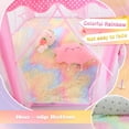 thumbnail image 3 of Tienda de campaña Princess Senodeer con alfombra arcoíris y luces de estrellas, 3 of 7