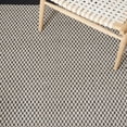 thumbnail image 6 of SAFAVIEH Kilim Wilton Striped Cotton Area Rug, Black/Ivory, 8' x 10', 6 of 11