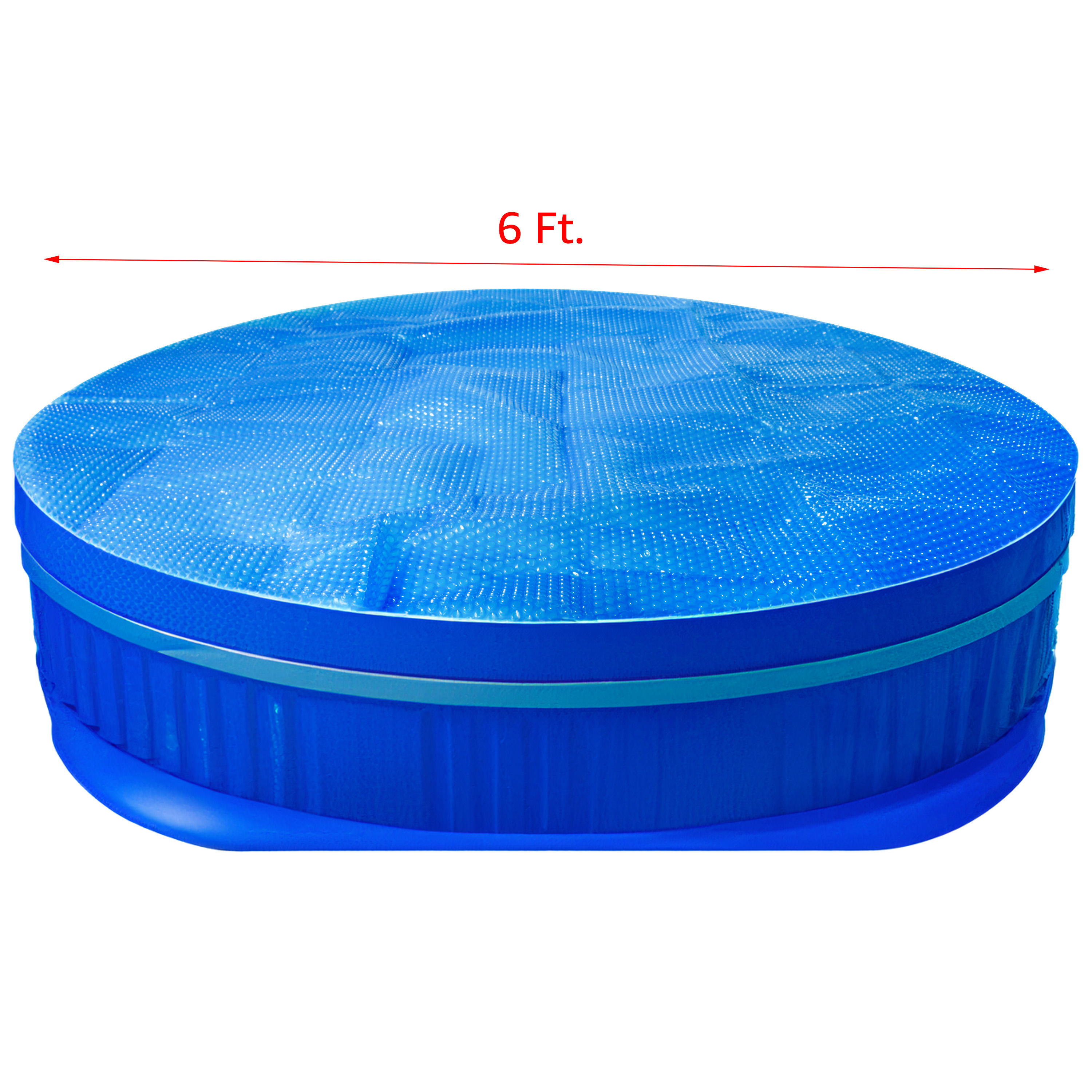 Solar Pool Cover 6ft Round, Above Ground Pool Solar Cover, Hot Tub Solar Cover, Thermal Pool Cover