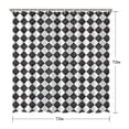 thumbnail image 5 of Black and White Checkerboard Checkered Pattern Shower Curtain 72"x72" ,Bathroom Decorative Shower Curtains Set with 12 Hooks,Modern Waterproof Washable Shower Curtain, 5 of 6