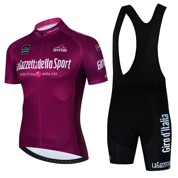 Tour De Italia D'ITALIA Ciclismo Jersey Conjuntos Hombres Bicicleta Manga corta Ciclismo Ropa Bicicleta Maillot Ciclismo Jersey Bib Shorts Tan Jianjun unisex