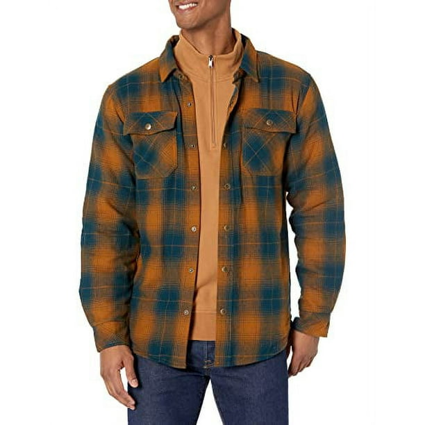 Legendary Whitetails Men's Standard Archer Thermal Lined Flannel Shirt Jacket, Burnt End Plaid