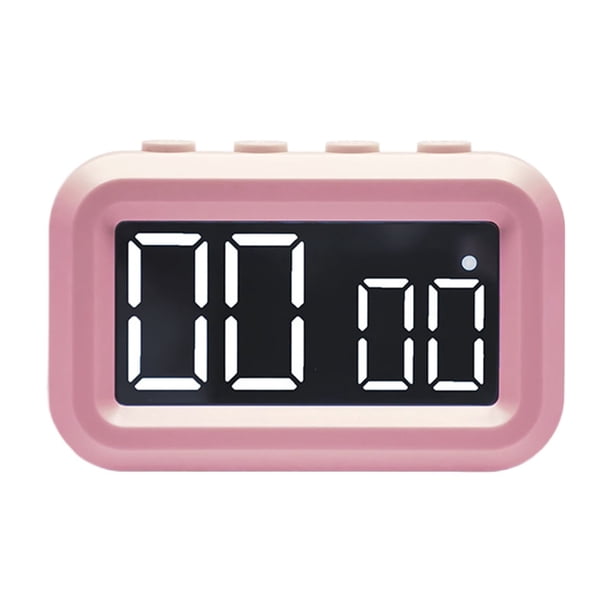 Reloj LED electrónico Toystoory rosa con soporte retráctil