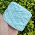 thumbnail image 1 of Nvzi Hilo de punto ultrasuave de 50 g, 2 rollos, azul cielo. Hilo ligero de mezcla de lana para ganchillo, hilo suave ideal para confeccionar suéteres, cárdigans de encaje y chales de boda., 1 of 5