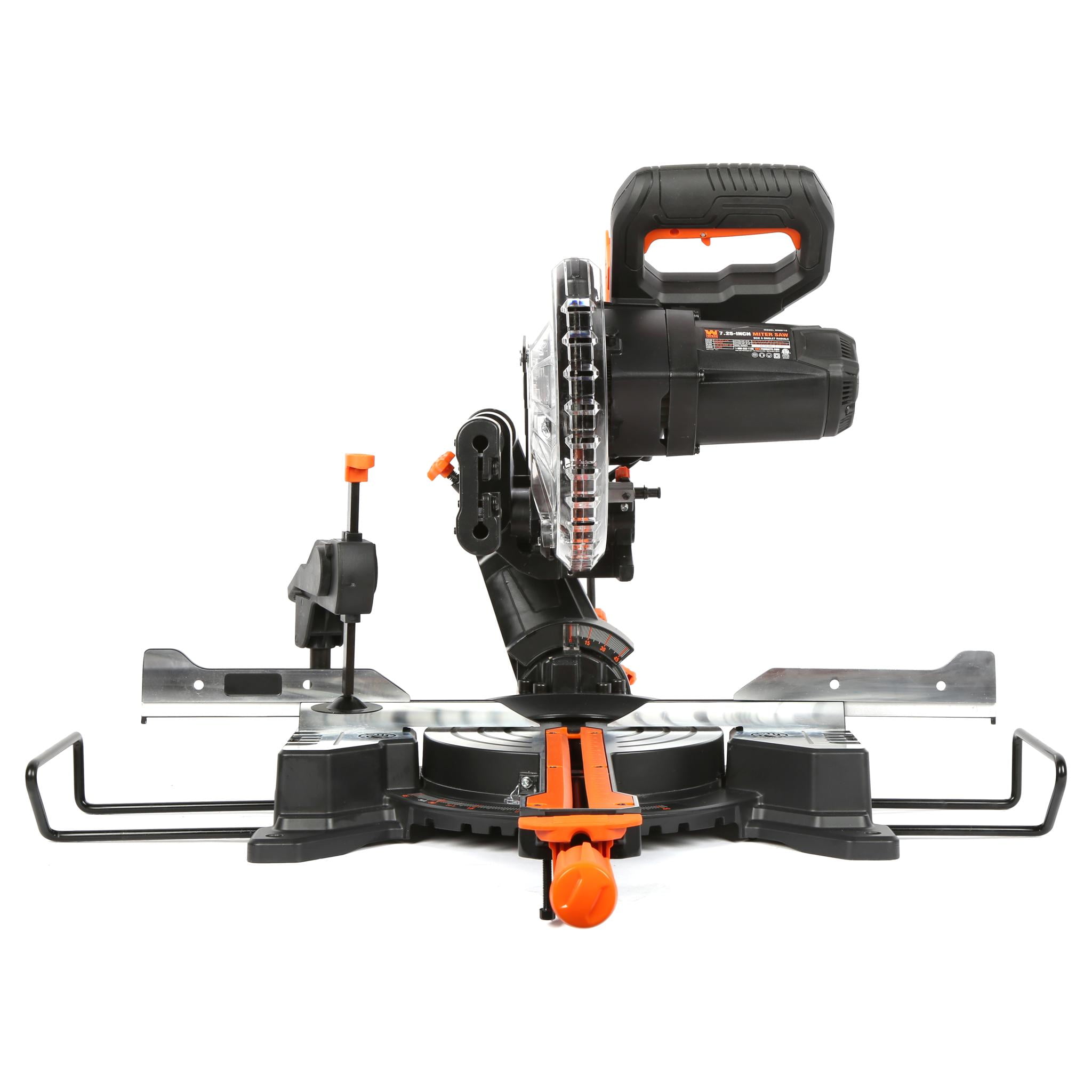WEN 9.5-Amp 7.25-Inch Single Bevel Compact Sliding Compound Miter Saw with LED Cutline Guide