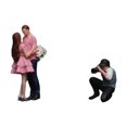 thumbnail image 4 of Juego de figuras de personas en miniatura CUTICAT 1/64 pintadas a mano decoración de Conjunto de pareja rosa, 4 of 8