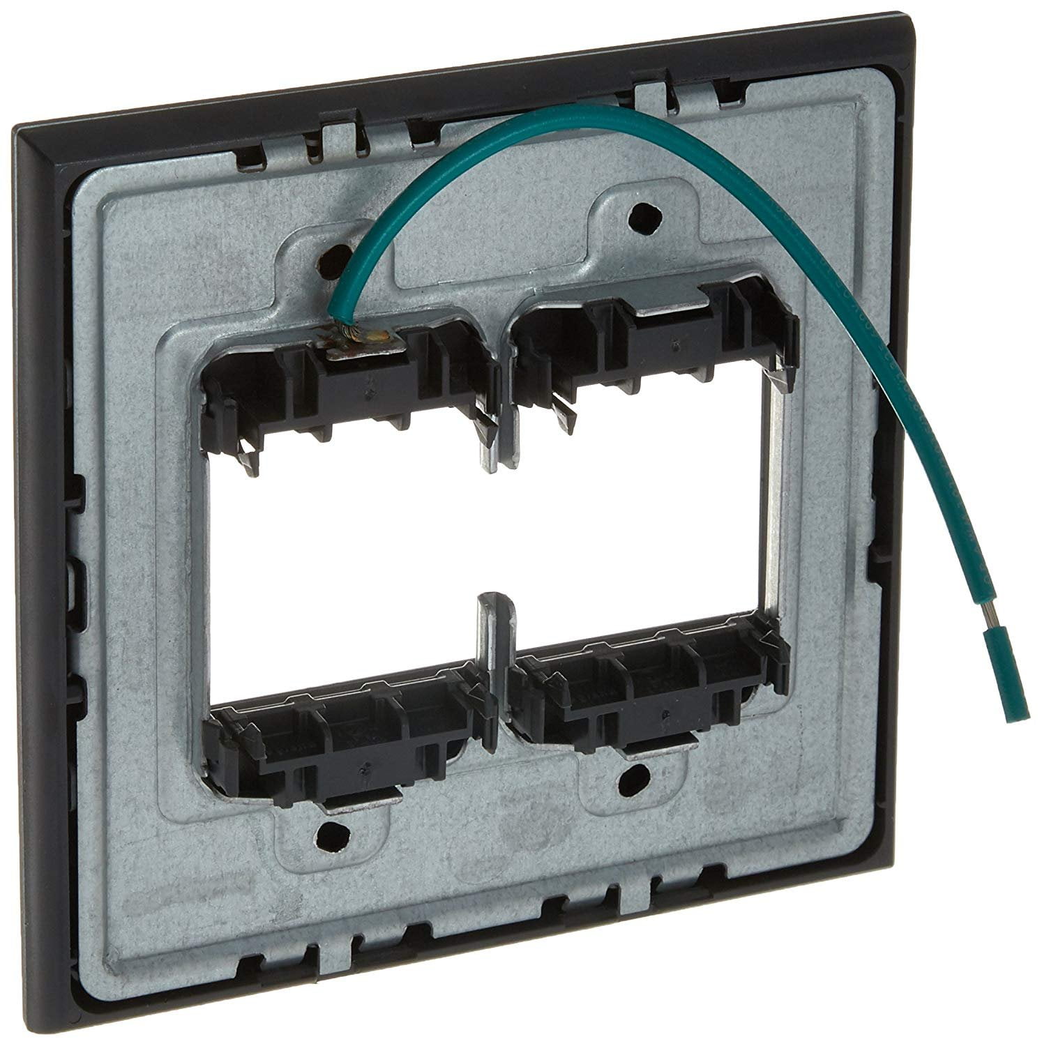Legrand Awp2gmg4 Adorne Plastic 2-Gang Light Switch / Outlet Cover Wall Plate - Magnesium