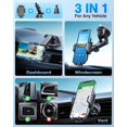 thumbnail image 3 of El mejor soporte para teléfono de coche de 2025 [con ventosa y clip mejorados] Soporte universal giratorio para teléfono móvil, 3 of 5