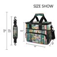 thumbnail image 3 of FORMRS Insulated Cooler Bag 24 Cans Capacity Soft Leakproof Lunch Box with Side Pockets, Window Scene, 3 of 7