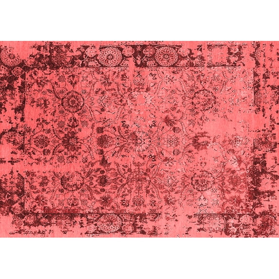 Ahgly Company Indoor Rectangle Oriental Red Industrial Area Rugs, 8' x 12'