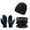 Navy, variant on HNMKIU Winter Warm Fashion Scarf Gloves and Hat Set Thickened Woolen Ear for Cycling Outdoor Activities Brown,One Size