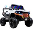 thumbnail image 1 of Carro Estilo Maverick Camioneta Off-Road Electrico Montable para Niños Carrito de Control Remoto y Manejo Directo con Luces Estereo y Pedales Funcionales con Control Remoto (Blanco), 1 of 7