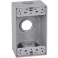 thumbnail image 1 of Hubbell Electrical FSB75-3X 1 Gang Rectangular Outlet Box- Gray, 1 of 1
