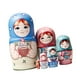 thumbnail image 5 of 6 piezas de muñecas rusas de anidación hechas a mano de madera Matryoshka muñecas coleccionables de arte popular juguetes tradicionales juego decorativo adecuado para regalos de Estilo A, 5 of 9