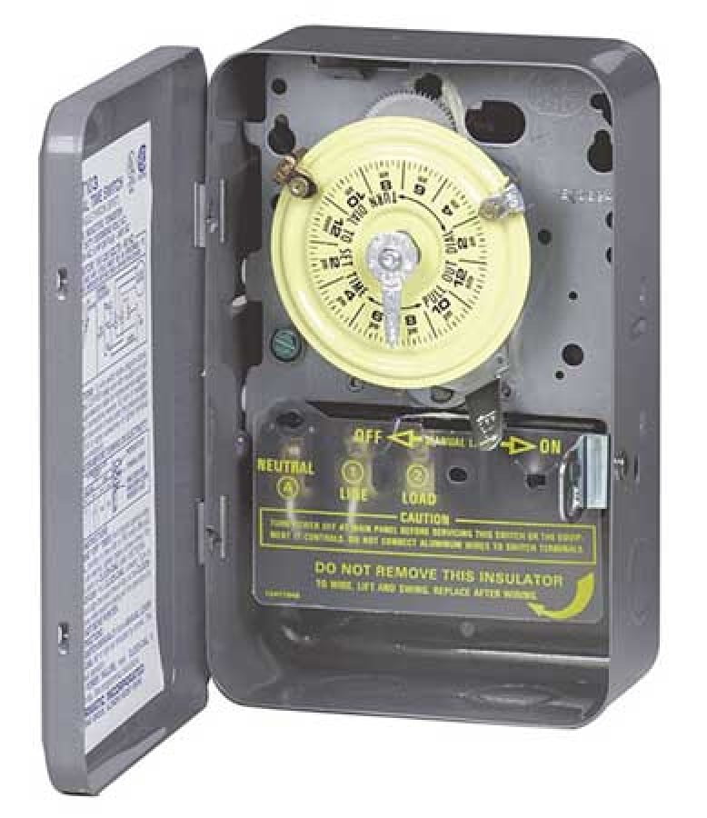 INTERMATIC T102 Electromechanical Timer,24 hr.,40A,NEMA1