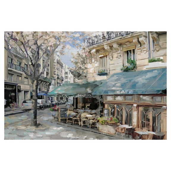 Masterpiece Art Gallery Bistro de Paris French Cafe I by Studio Arts Canvas Art Print 24" x 36"