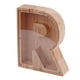 thumbnail image 5 of Juguete de alcancía de madera con alfabeto en forma de letra para R, 5 of 9