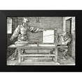 thumbnail image 2 of Durer, Albrecht 14x11 Black Modern Framed Museum Art Print Titled - A Man Drawing A Lute, 2 of 5