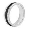 Men's Tungsten and Ceramic 7MM Two-Tone Wedding Band - Mens Ring