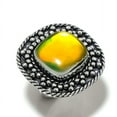 thumbnail image 2 of Natural Dicorich Glass Gemstone Handmade 925 Sterling Silver Ring Size 8, 2 of 2